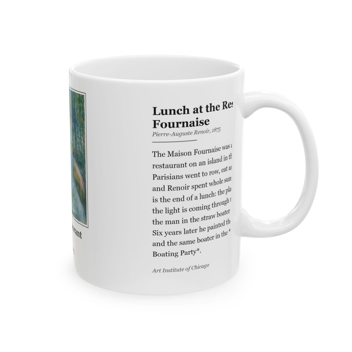 #84 Lunch at the Restaurant Fournaise — Mug