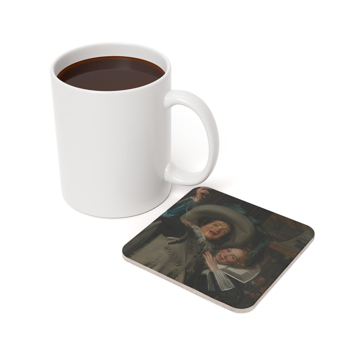 #61 Young Man and Woman in an Inn — Coaster