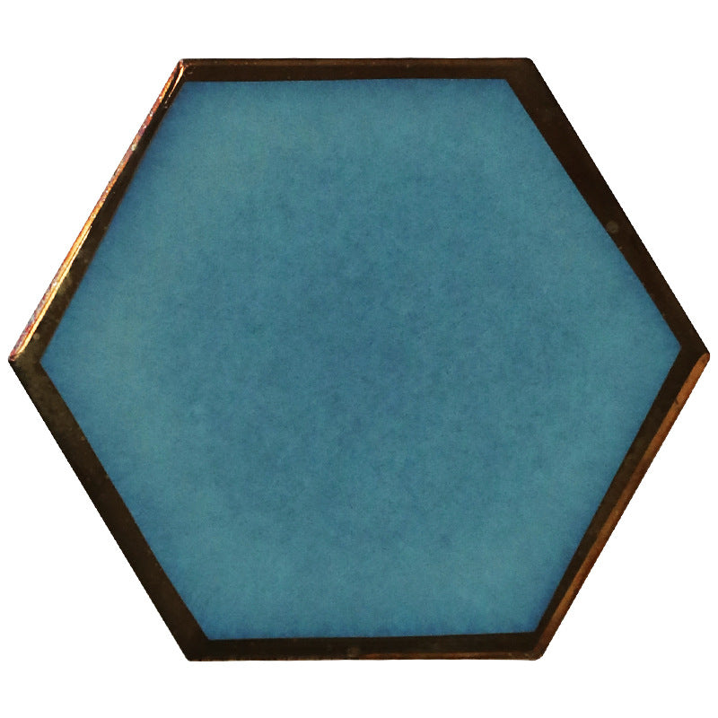 Nordic gilded ceramic coaster, view 3