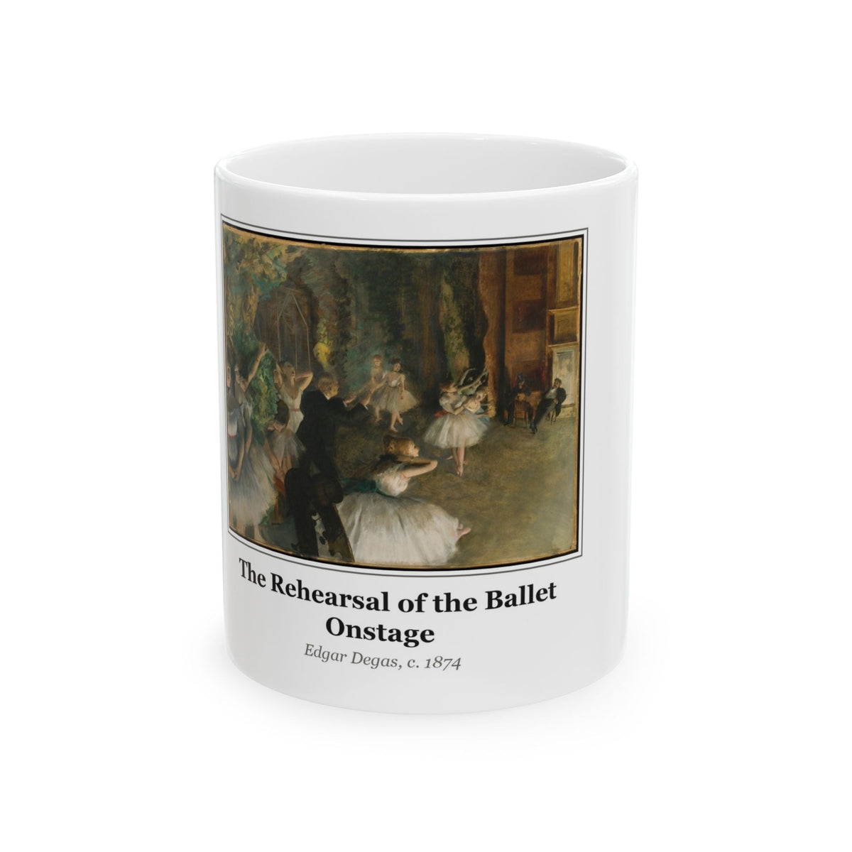 Mug printed with The Rehearsal of the Ballet Onstage
