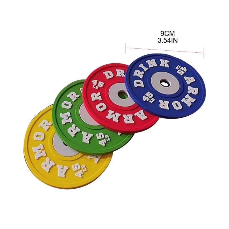 3.54inch round barbell coasters