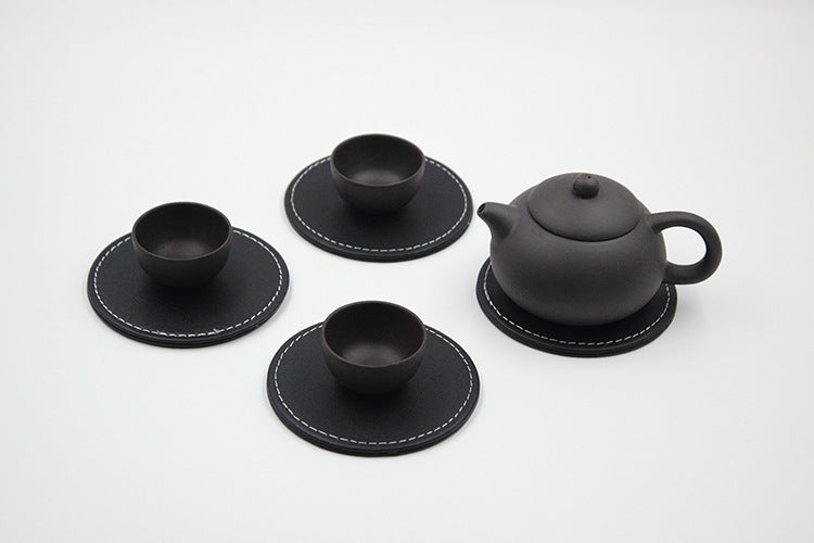 Leather desk coaster, view 3