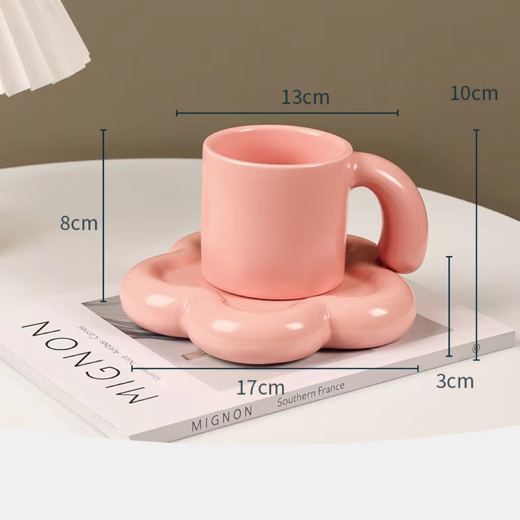Large ceramic coffee mug, view 3