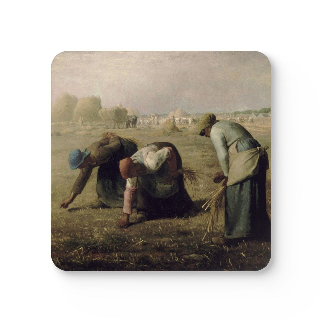 The Gleaners printed on a Coaster Rizz coaster