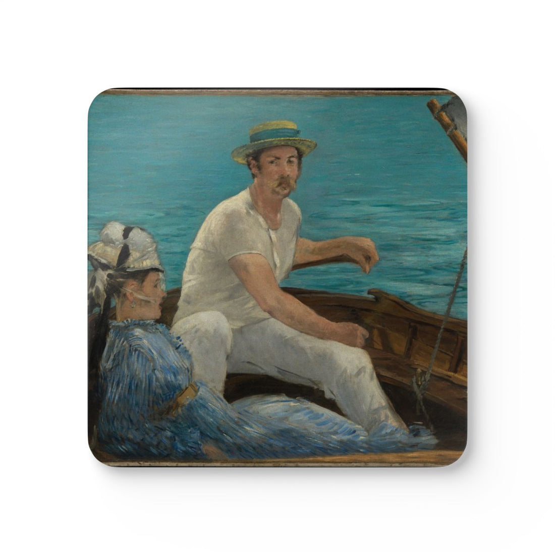 Boating printed on a Coaster Rizz coaster