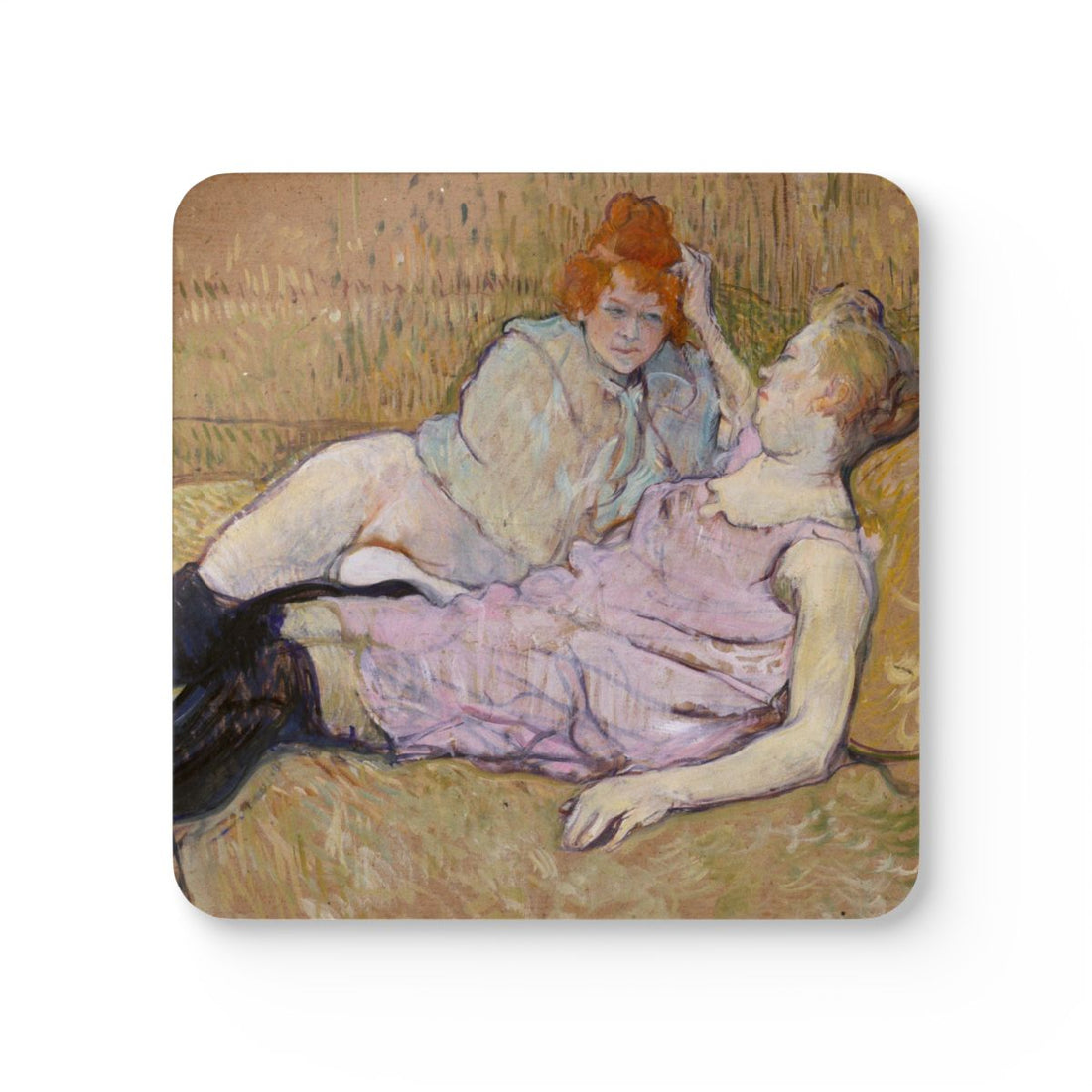 The Sofa printed on a Coaster Rizz coaster
