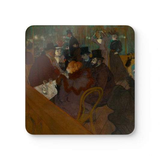 At the Moulin Rouge printed on a Coaster Rizz coaster