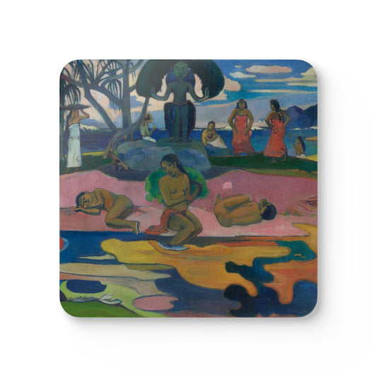 Mahana no atua printed on a Coaster Rizz coaster