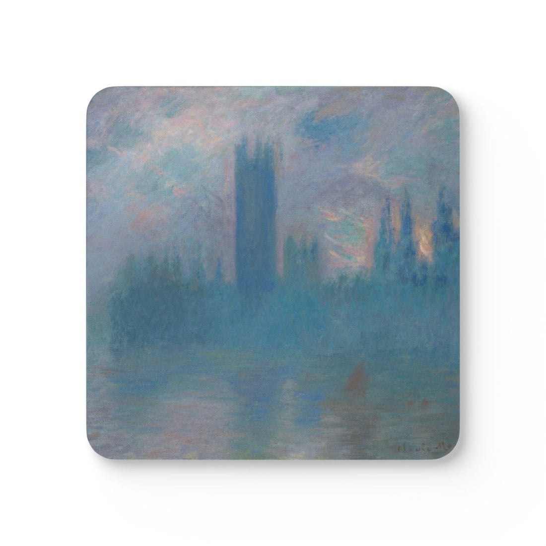 Houses of Parliament printed on a Coaster Rizz coaster