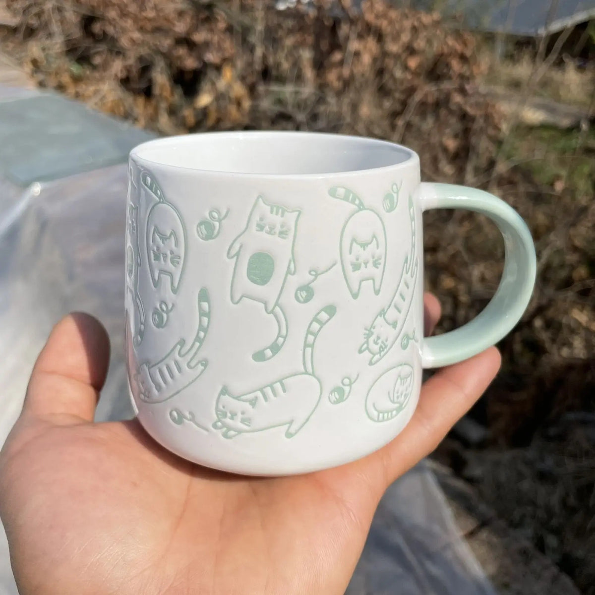 Chubby cats and dogs mug, view 2