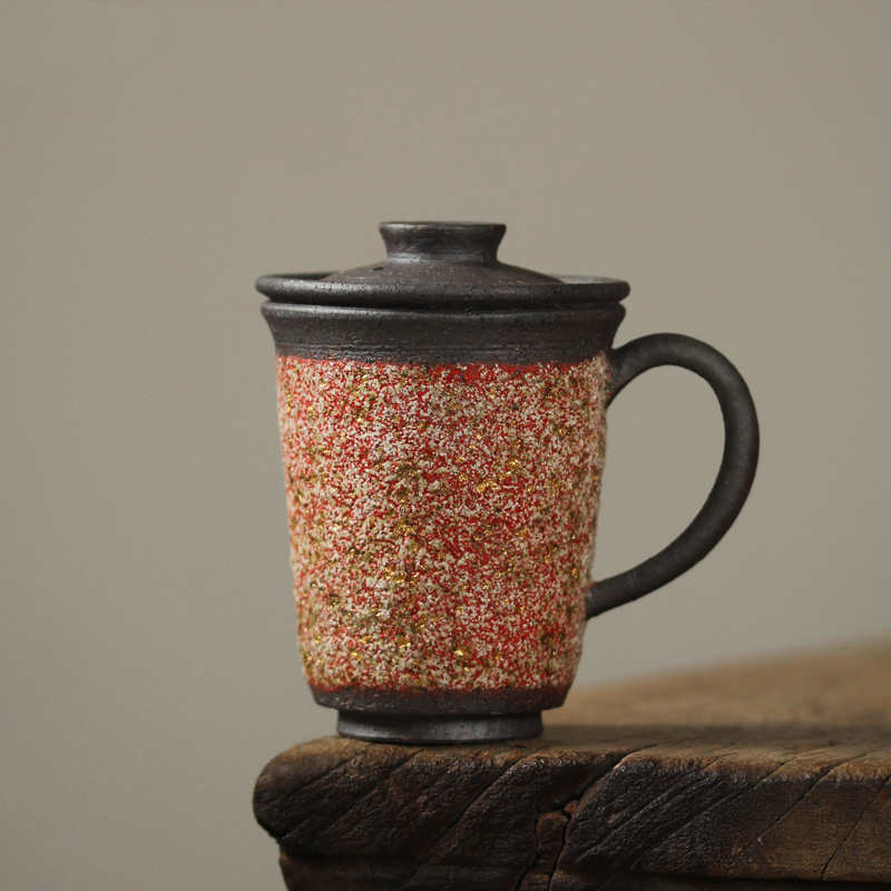 Japanese stone-glazed tea cup