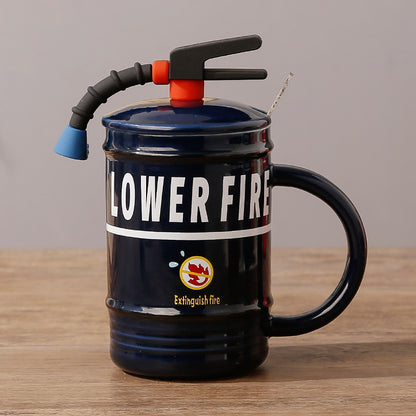Fire extinguisher mug
