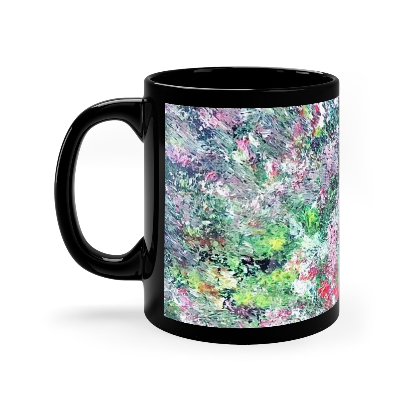 #14 Gemini Moon — Black Mug, 11oz