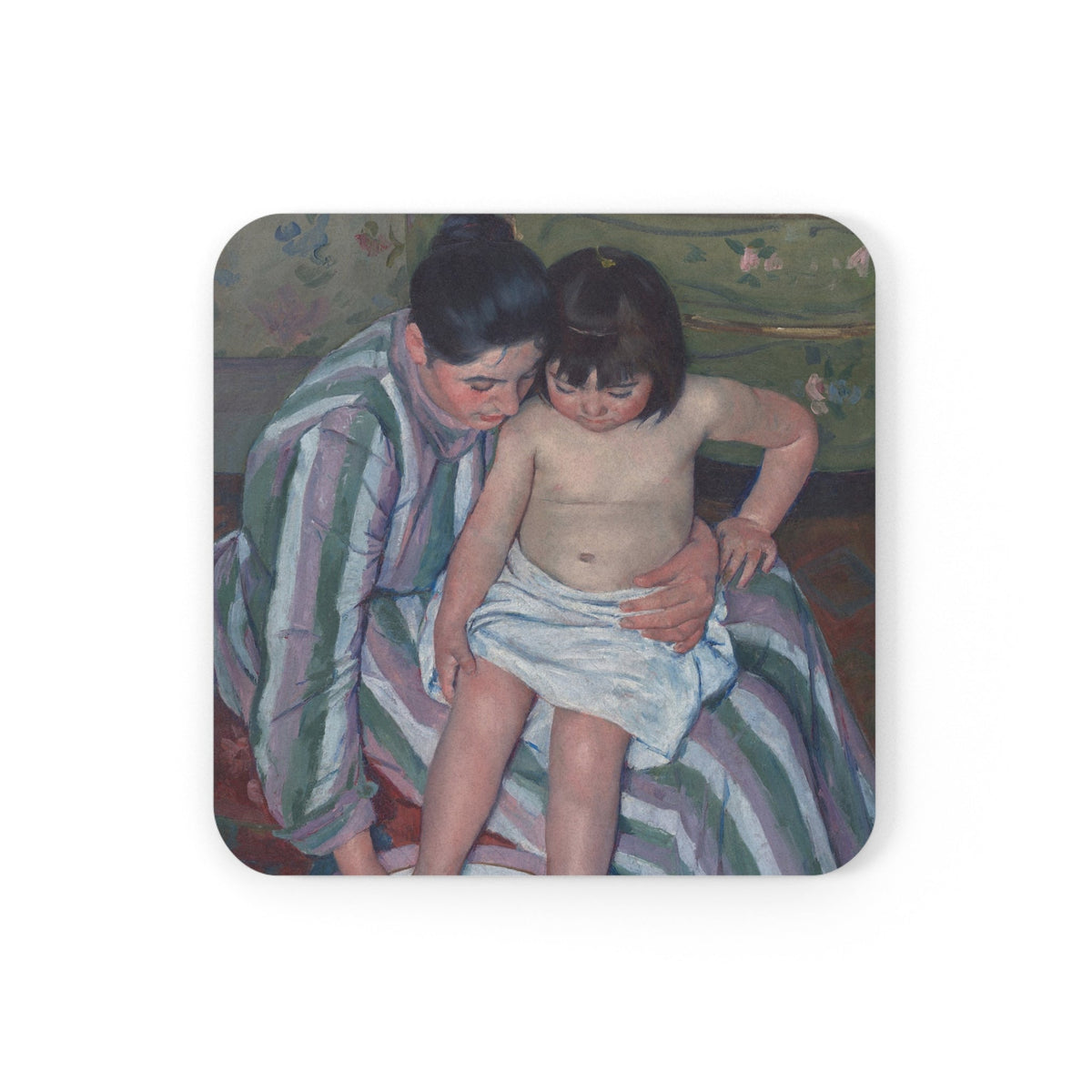 Coaster printed with The Child's Bath