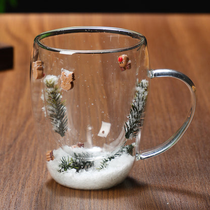 Christmas glass cup, view 2