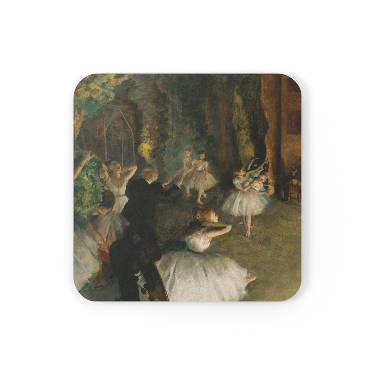 Coaster printed with The Rehearsal of the Ballet Onstage