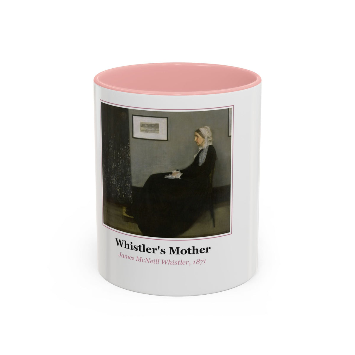 Mug printed with Whistler's Mother