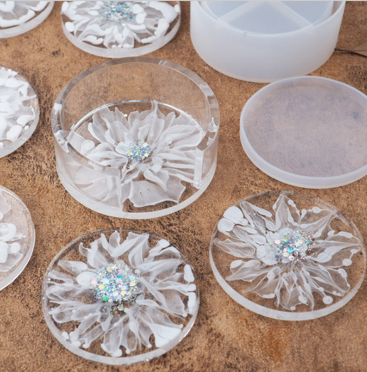 Round coaster silicone mould