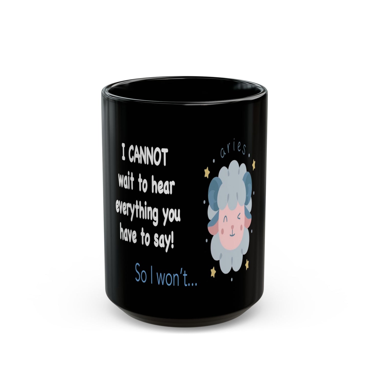 #9 Impatient Aries *Black* Mug