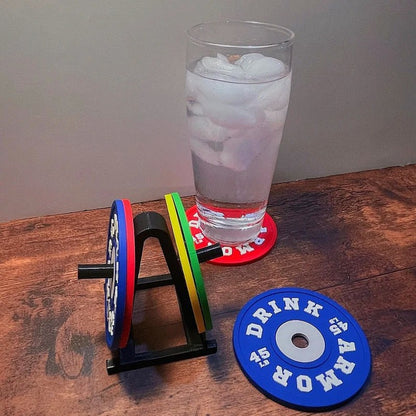 Silicone weight plate coaster