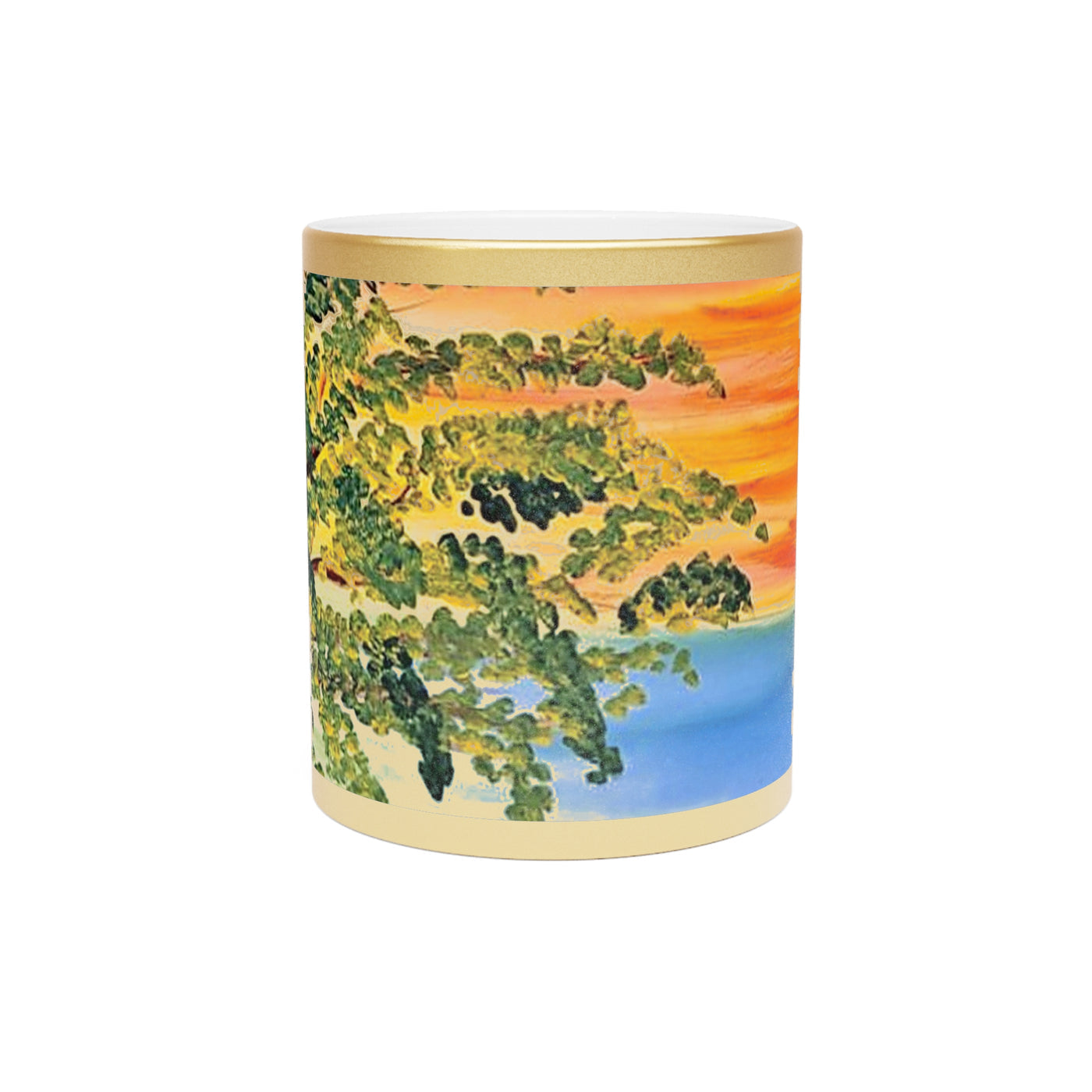 #13 Oasis gold mug