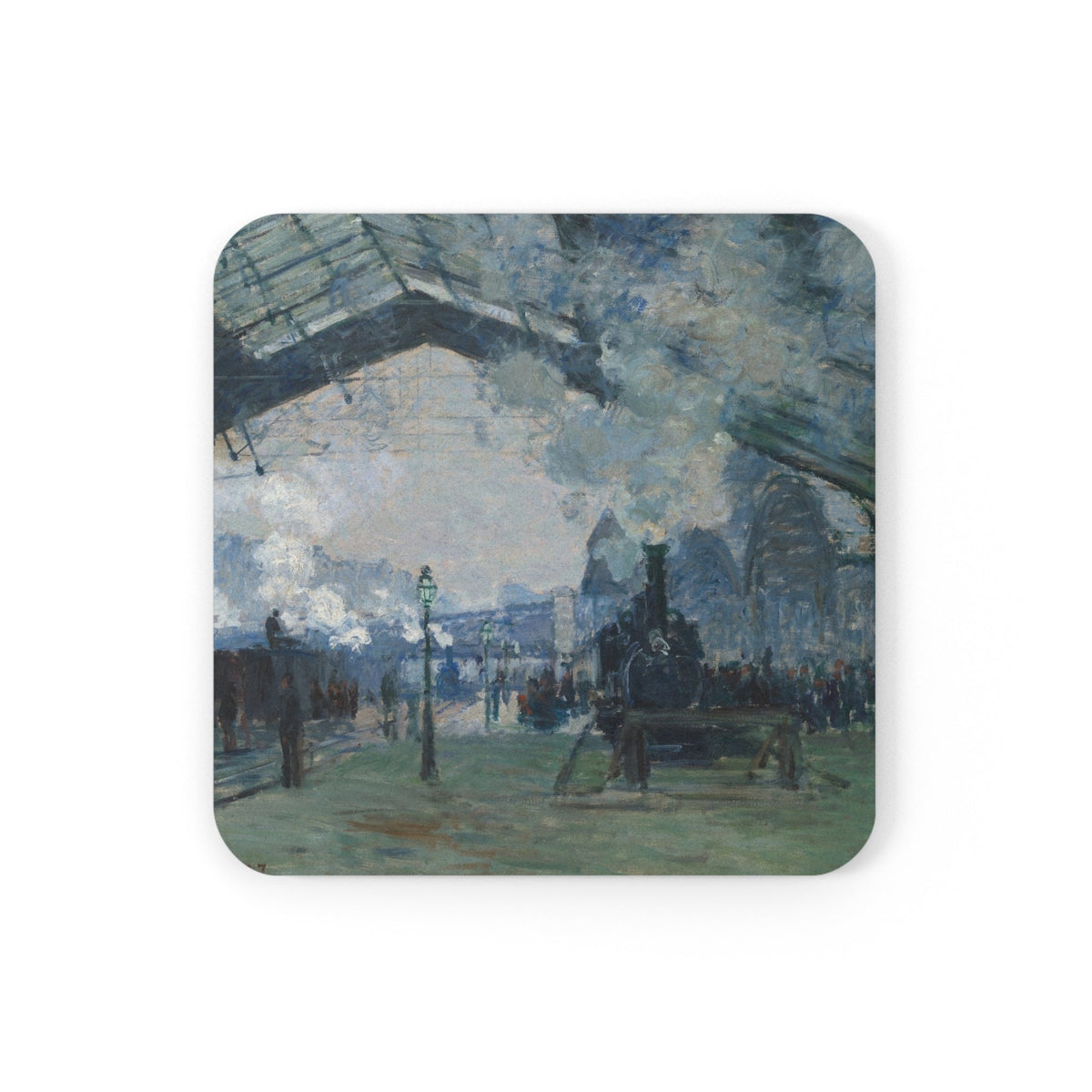 Coaster printed with Arrival of the Normandy Train, Gare Saint-Lazare