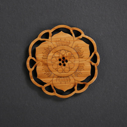 Bamboo Tea Coaster Potholder Cup