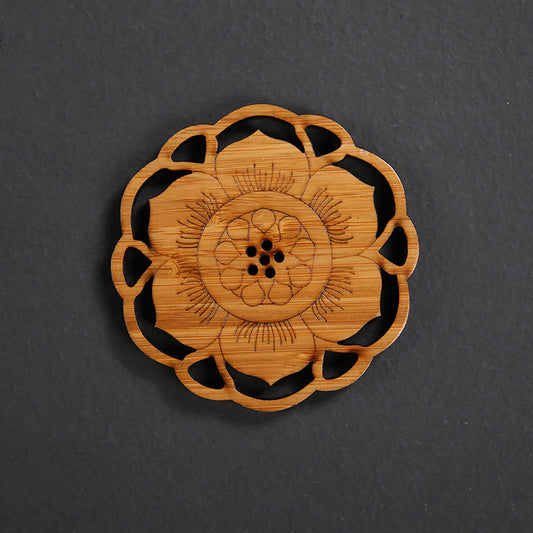 Bamboo Tea Coaster Potholder Cup