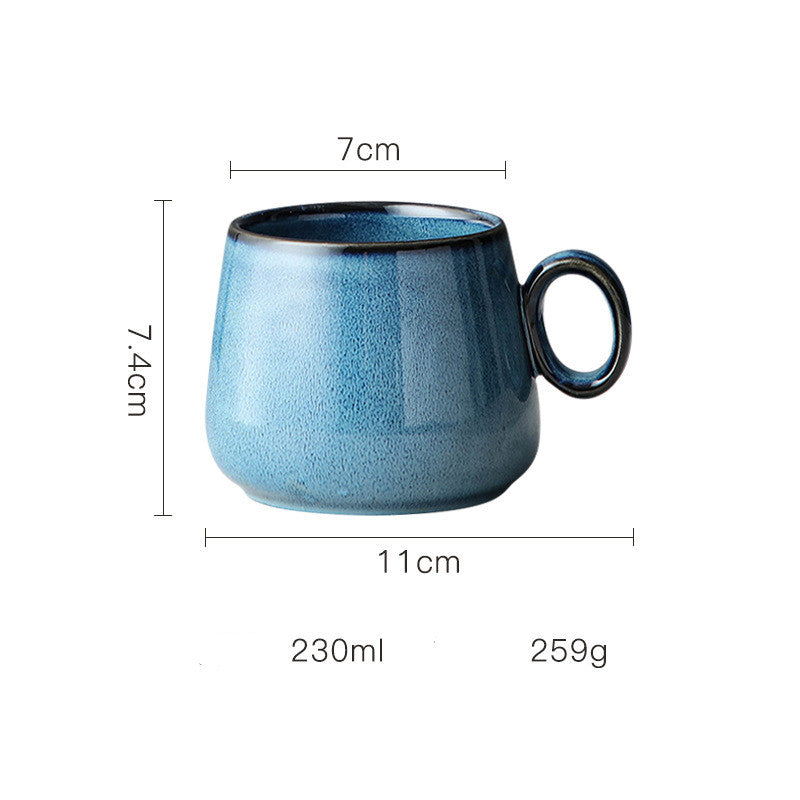 Retro kiln ceramic coffee cup