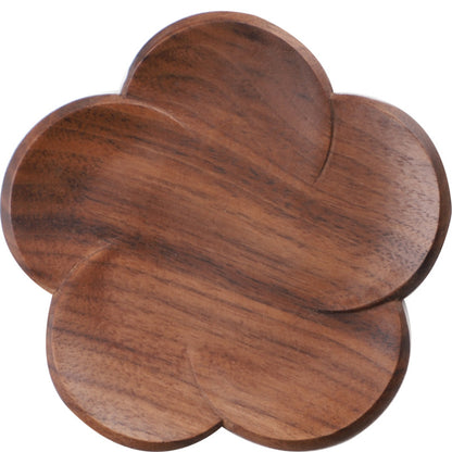 Black walnut petal coaster, view 3