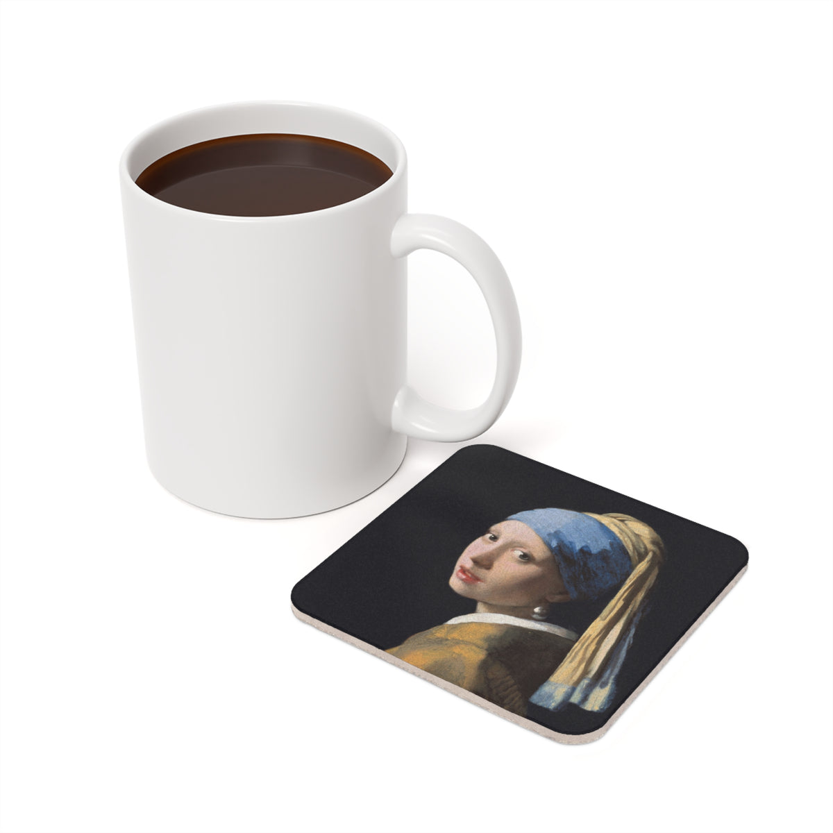 #25 Girl with a Pearl Earring — Coaster