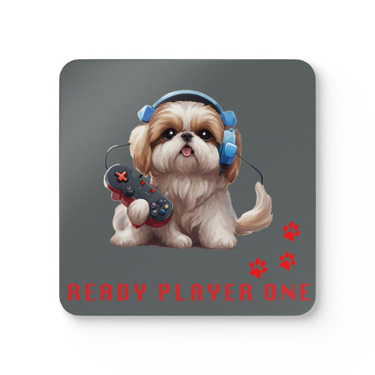 #17 Ready Player One Square — one coaster from the set, face on