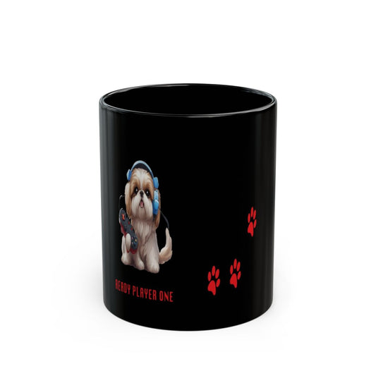 #18 Ready Player One Black mug, front view