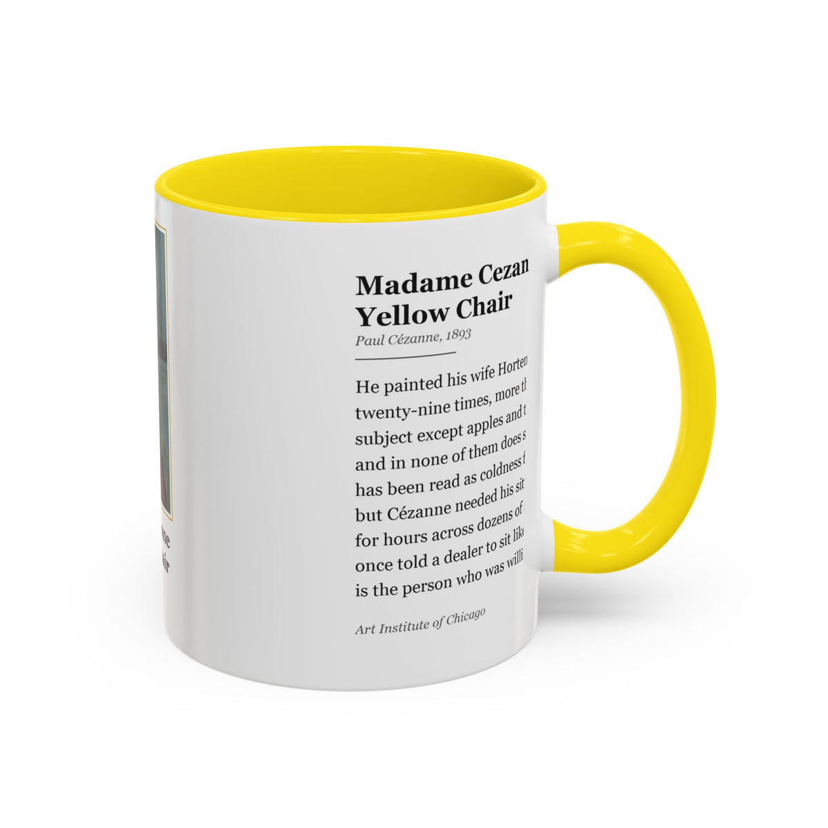 #82 Madame Cezanne in a Yellow Chair — Mug
