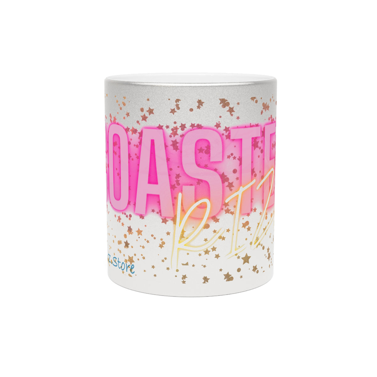 #1 Coaster Rizz Branded — Metallic Silver Mug