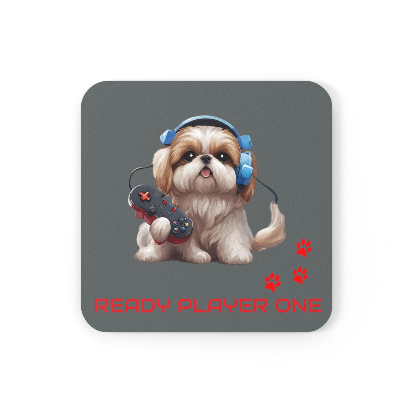 #17 Ready Player One *Square* Shih Tzu Coaster [SHIH TZU LOVERS THIS ONE IS FOR YOU!]