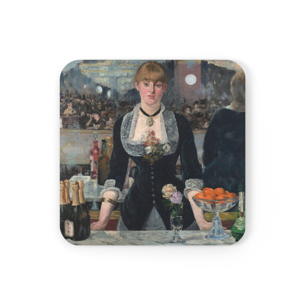 Coaster printed with A Bar at the Folies-Bergère