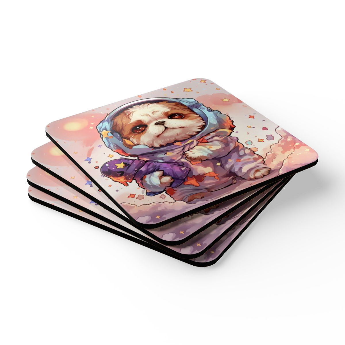#20 Shih-Tzu-Naut — the set of four, stacked