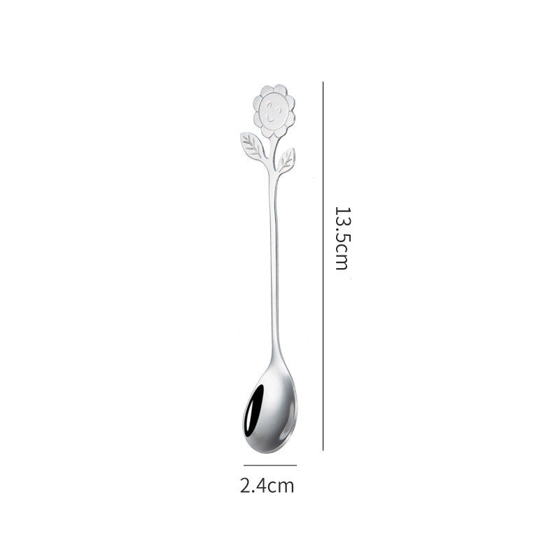 Sunflower spoon, view 2