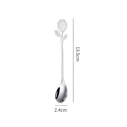 Sunflower spoon, view 2