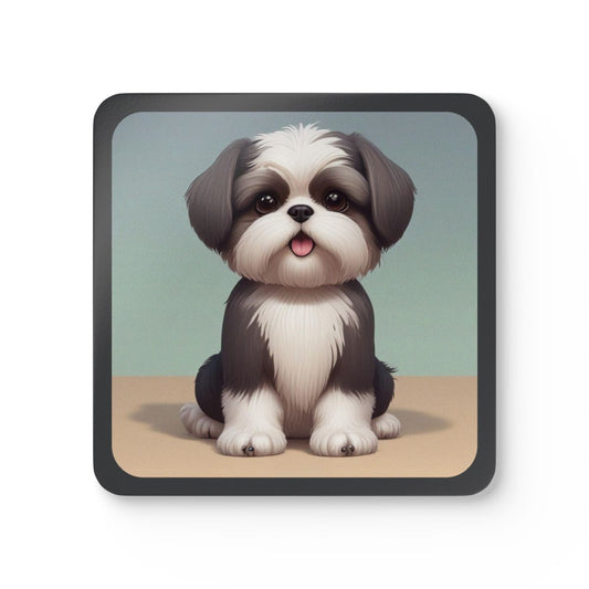 #21 Shih Tzu Cutie — one coaster from the set, face on