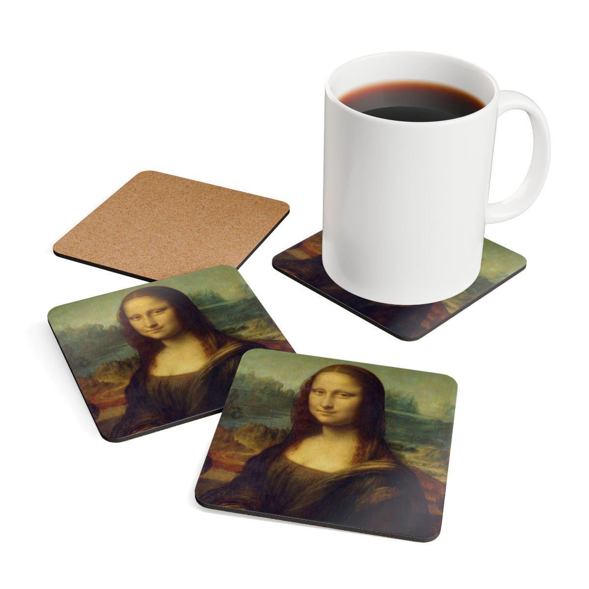 #22 Mona Lisa — the set of four on a table