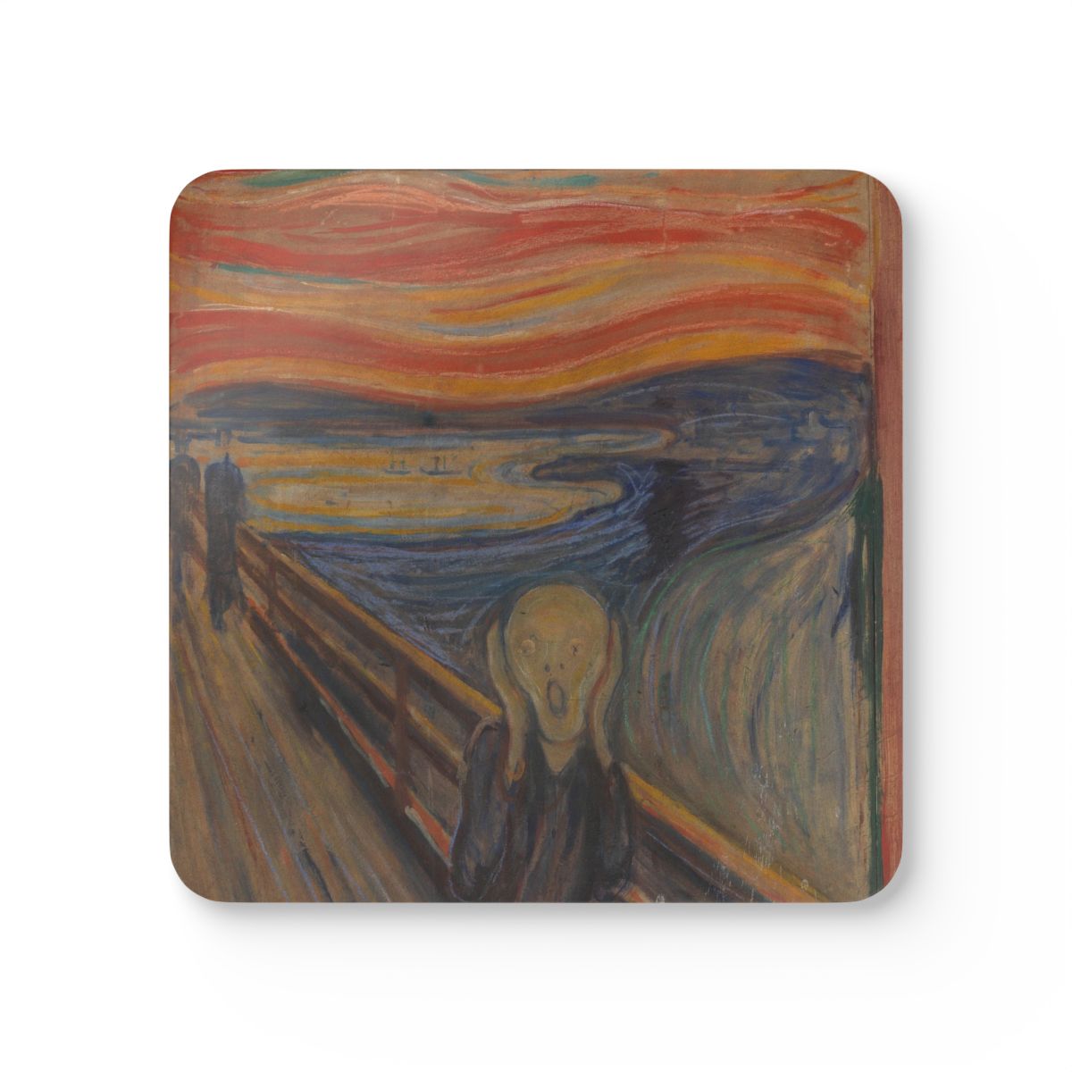 #24 The Scream — one coaster from the set, face on