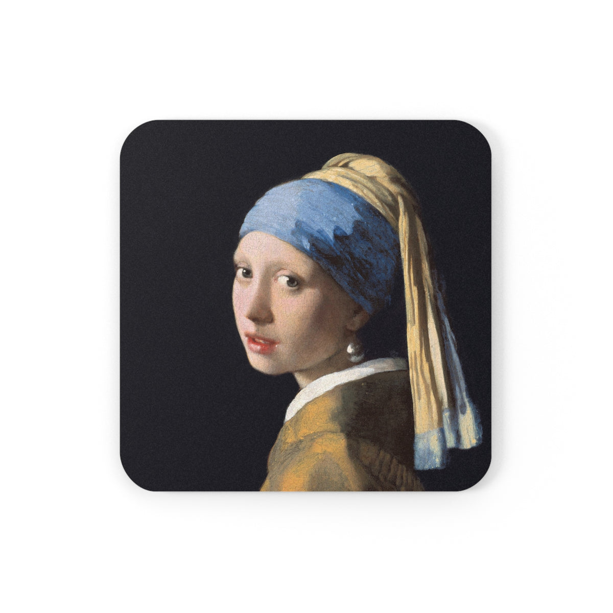 #25 Girl with a Pearl Earring — Coaster