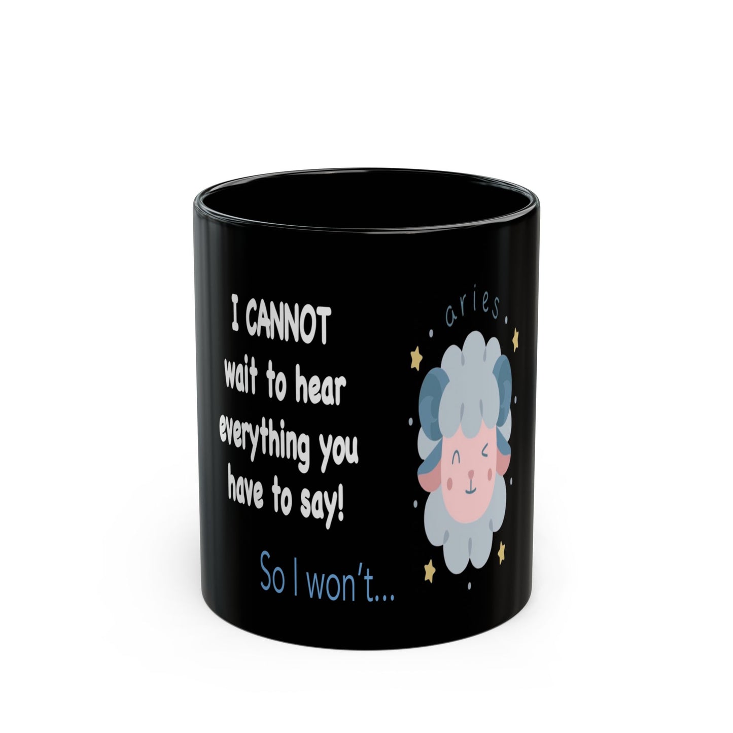 #9 Impatient Aries *Black* Mug