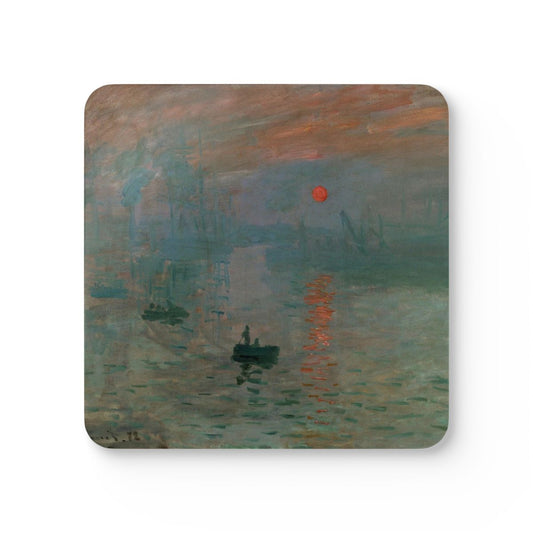 #43 Impression, Sunrise — one coaster from the set, face on