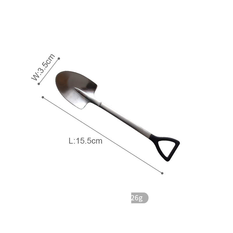 Japanese cast-look spoon, view 2