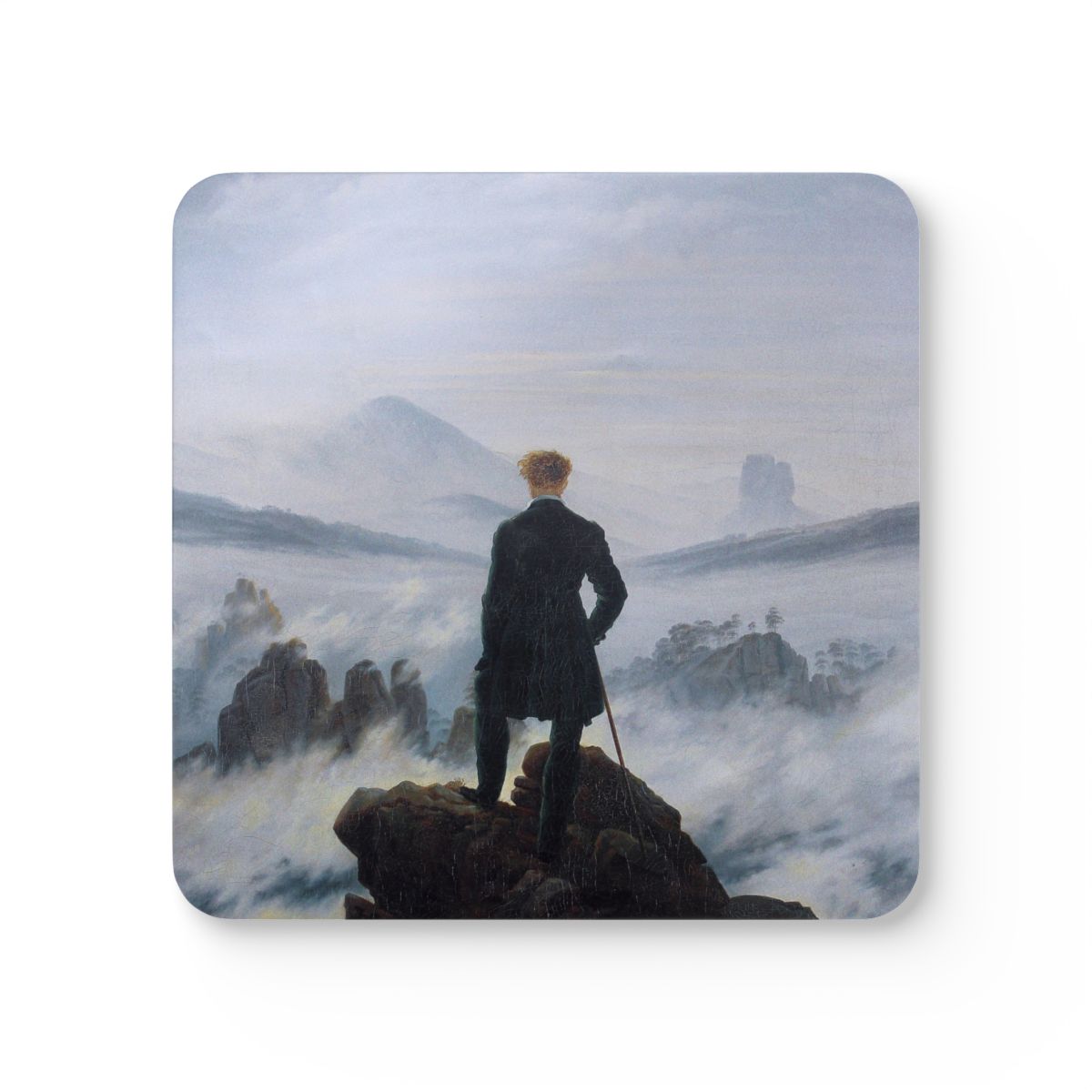 #46 Wanderer above the Sea of Fog — one coaster from the set, face on