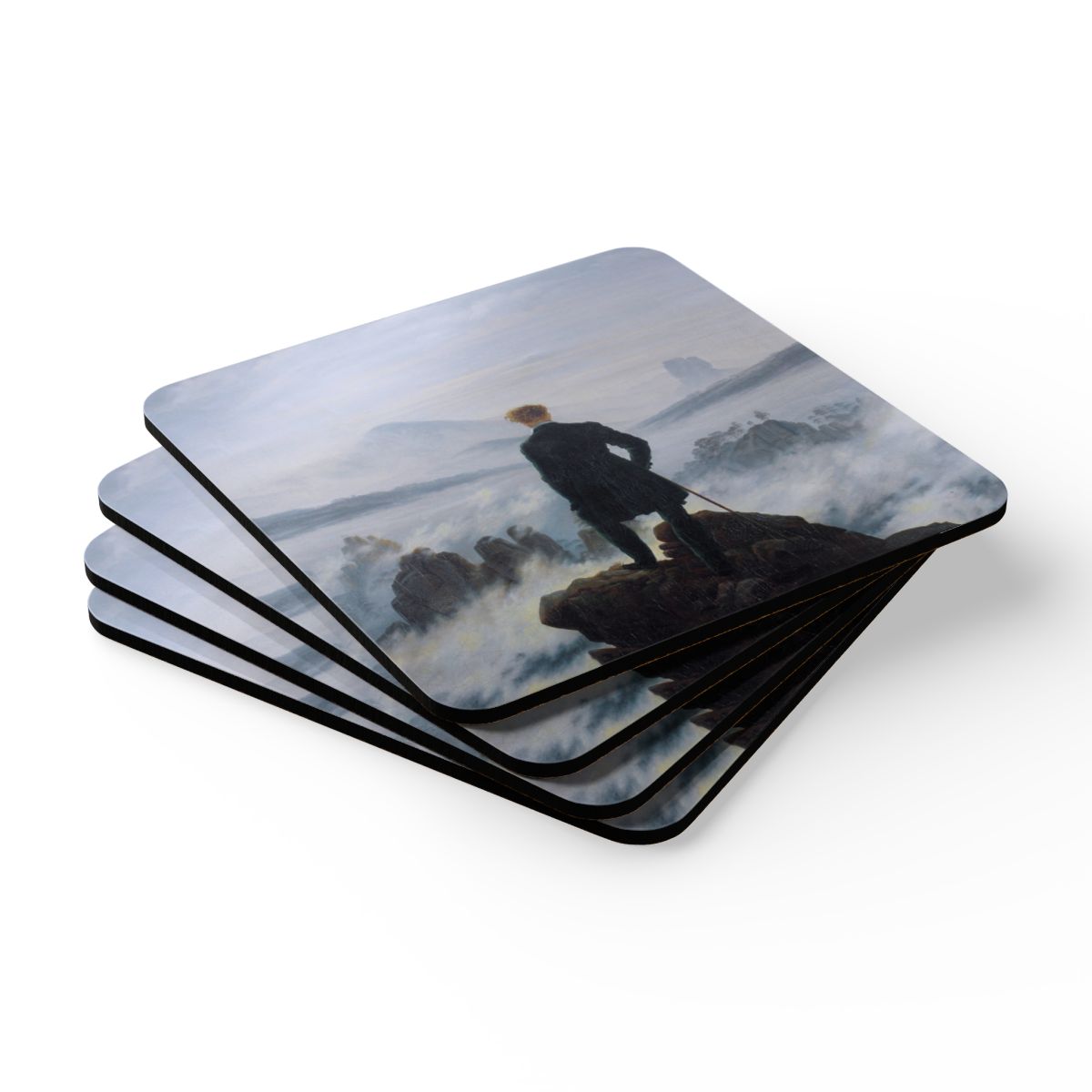 #46 Wanderer above the Sea of Fog — the set of four, stacked