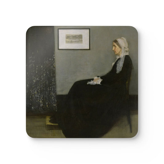 #49 Whistler's Mother — one coaster from the set, face on